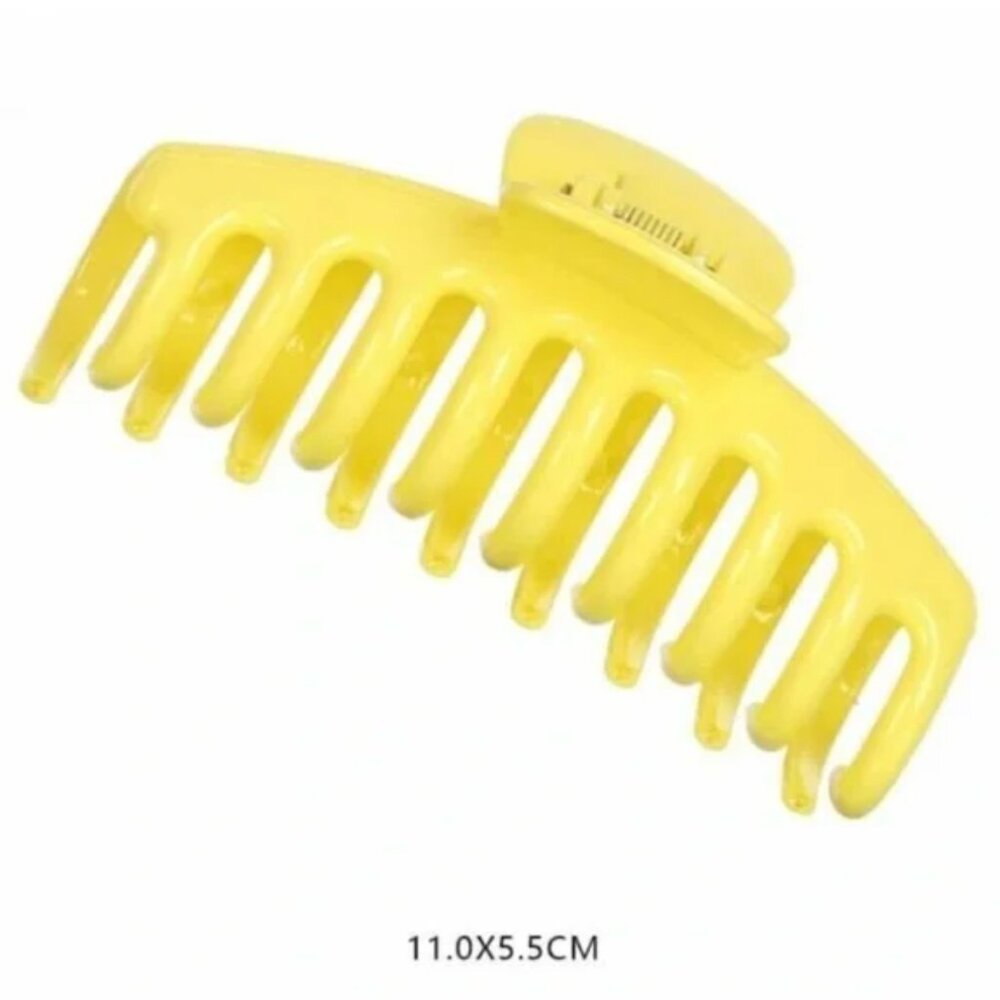 Yellow Glossy Claw Clip